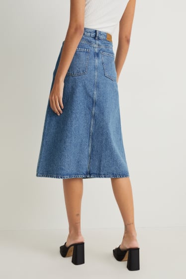 Damen - Jeansrock - helljeansblau