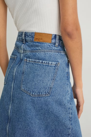Damen - Jeansrock - helljeansblau