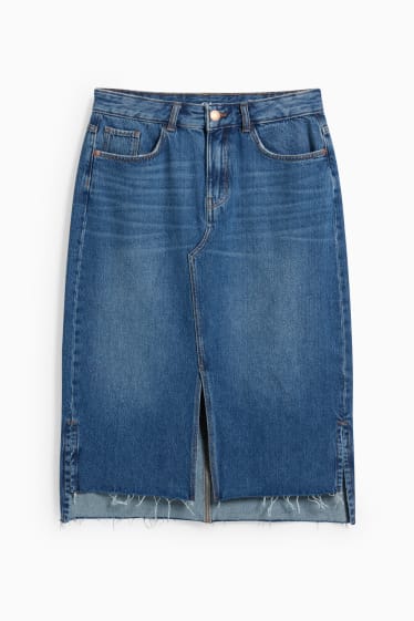 Dámské - Džínová sukně - džíny - světle modré