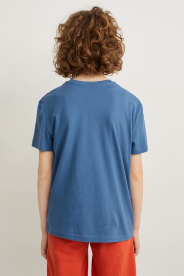 Kinder - Kurzarmshirt - blau