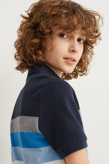 Kinderen: jongens - Poloshirt - donkerblauw