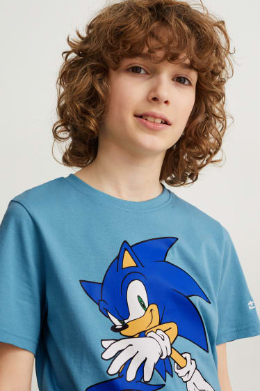 Bambini - Sonic - maglia a maniche corte - blu