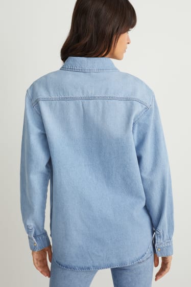 Mujer - Sobrecamisa de denim - vaqueros - azul claro