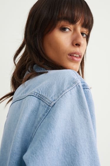 Femmes - Veste-chemise en jean - jean bleu clair