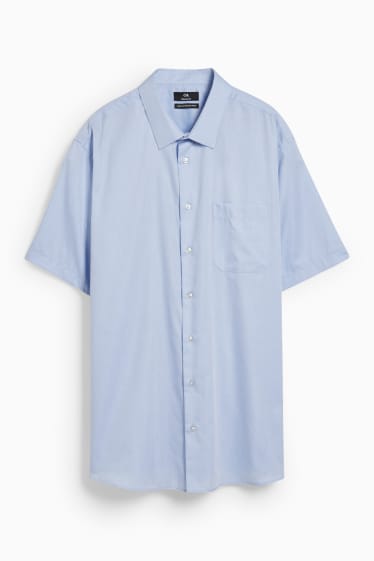 Hommes - Chemise - regular fit - col kent - facile à repasser - bleu clair