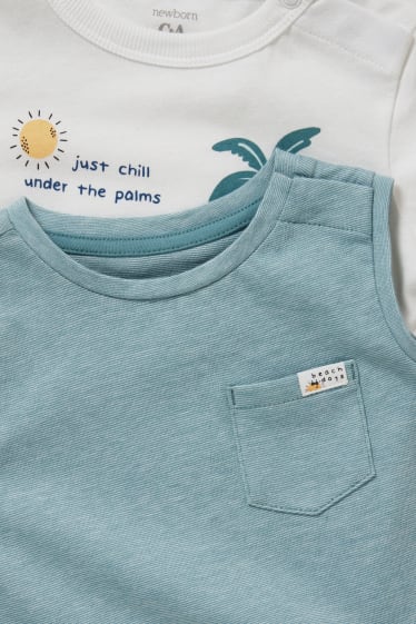 Baby Jungen - Baby-Outfit - 3 teilig - grün