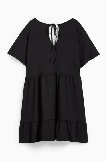 Donna - Vestito a portafoglio - nero