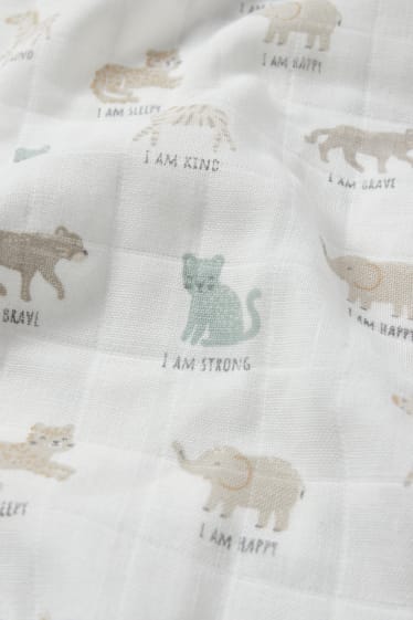Unisex - Baby-Decke - weiß