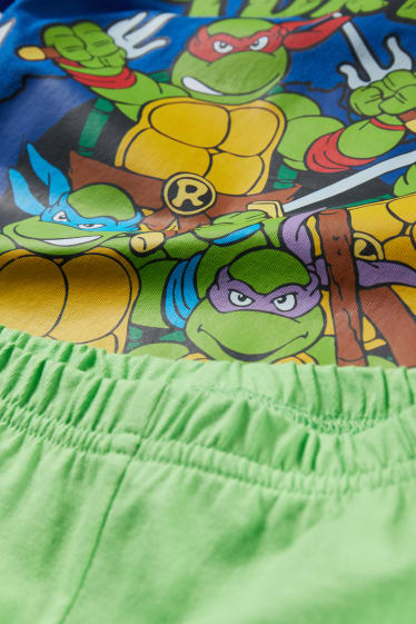Copii - Țestoasele Ninja - pijama scurtă - 2 piese - albastru