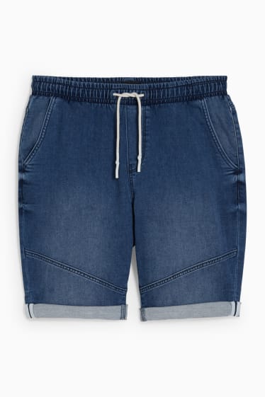 Heren - Korte spijkerbroek - LYCRA® - jeansblauw