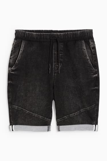 Herren - Jeans-Shorts - LYCRA® - dunkeljeansgrau
