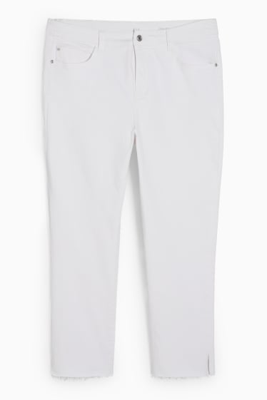 Damen - Straight Jeans - High Waist - LYCRA® - weiss