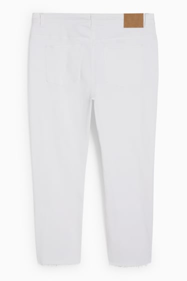 Donna - Straight jeans - vita alta - LYCRA® - bianco