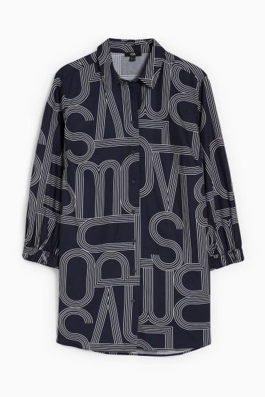 Women - Blouse - dark blue