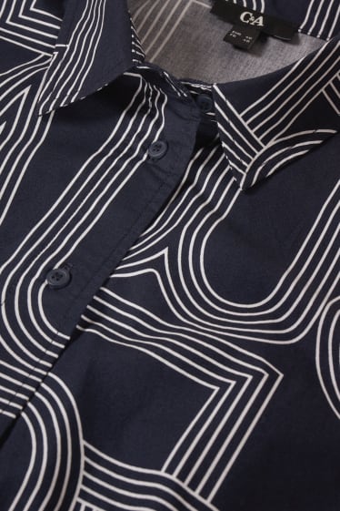 Women - Blouse - dark blue