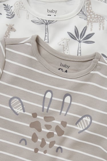 Unisex - Confezione da 2 - pigiama per neonati - beige