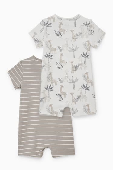 Unisex - Confezione da 2 - pigiama per neonati - beige
