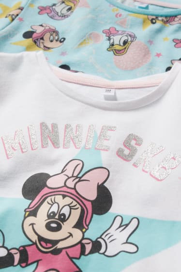 Enfants filles - Lot de 2 - Disney - pyjashorts - 4 pièces - rose / turquoise