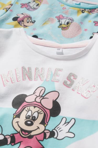 Kinderen - Set van 2 - Disney - shortama - 4-delig - roze / turquoise