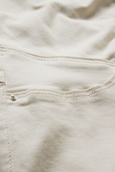 Kobiety - Dżinsy ciążowe - jegging jeans - kremowobiały