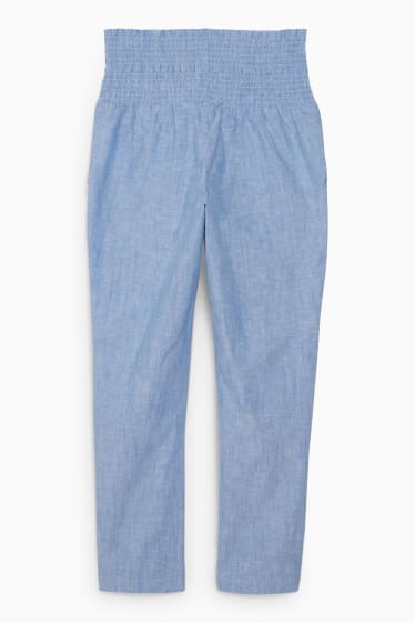 Femmes - Pantalon de grossesse - coupe fuselée - bleu