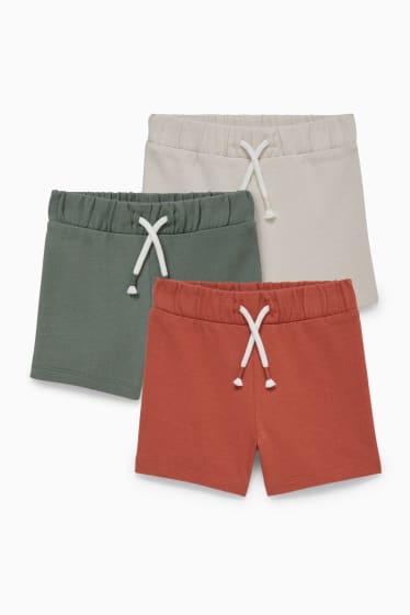 Bébés garçons - Lot de 3 - shorts en molleton pour bébé - vert