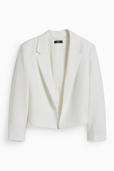 Femmes - Blazer de bureau - relaxed fit - blanc