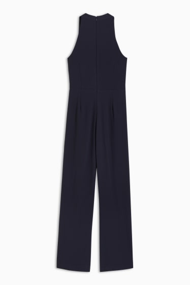 Damen - Business-Jumpsuit - Wide Leg - dunkelblau