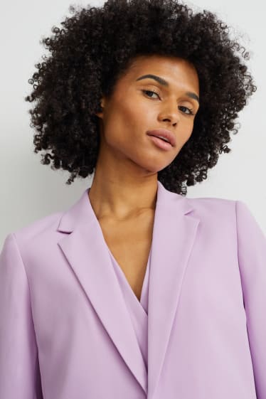 Femmes - Blazer de bureau - relaxed fit - violet clair