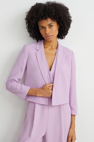 Women - Business blazer - relaxed fit - light violet