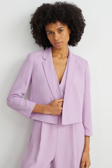 Femmes - Blazer de bureau - relaxed fit - violet clair