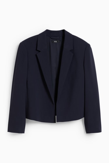 Femmes - Blazer de bureau - relaxed fit - bleu foncé