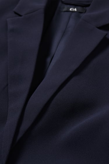 Femmes - Blazer de bureau - relaxed fit - bleu foncé