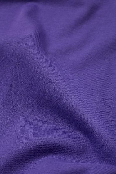 Kobiety - Basic sukienka o linii A - purpurowy