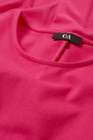 Damen - Kleid mit Knotendetail - pink