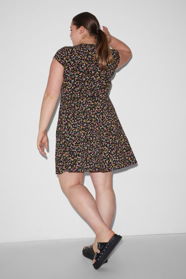 Femmes - CLOCKHOUSE - robe - à fleurs - noir