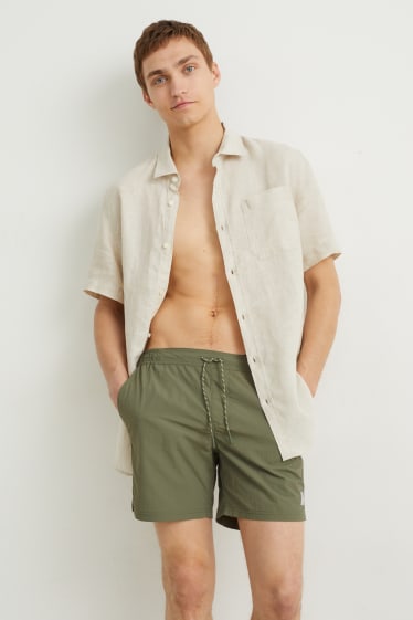 Herren - Badeshorts - khaki