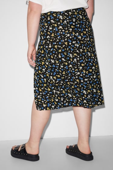 Teens & young adults - CLOCKHOUSE - skirt - floral - black