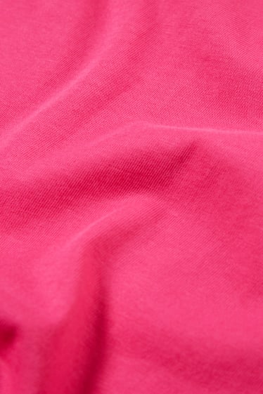 Dona - Vestit de línia A bàsic - fúcsia