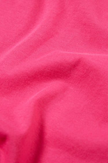 Donna - Vestito svasato basic - fucsia