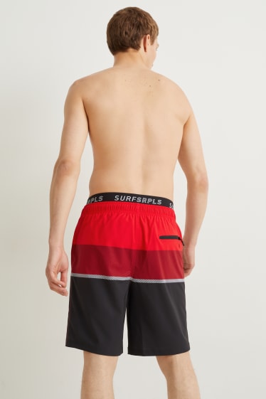 Hommes - Short de bain - rouge