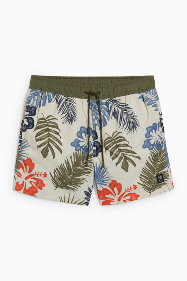 Herren - Badeshorts  - cremeweiß