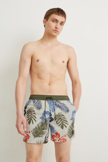 Herren - Badeshorts  - cremeweiss