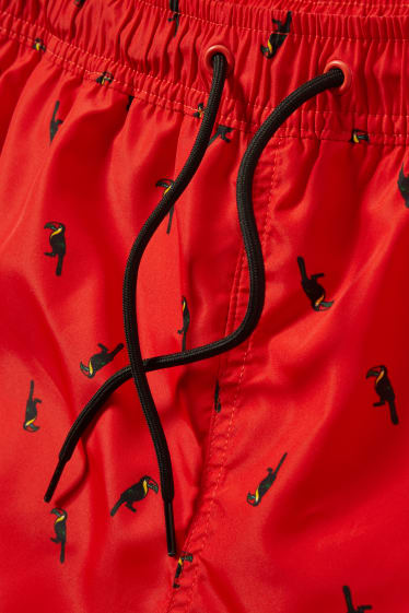 Heren - Zwemshorts - rood