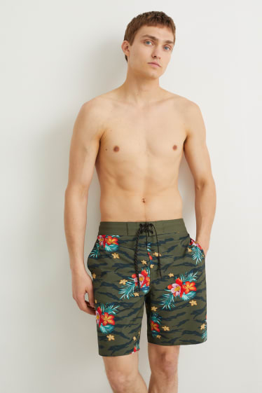 Men - Swim shorts - LYCRA® - dark green