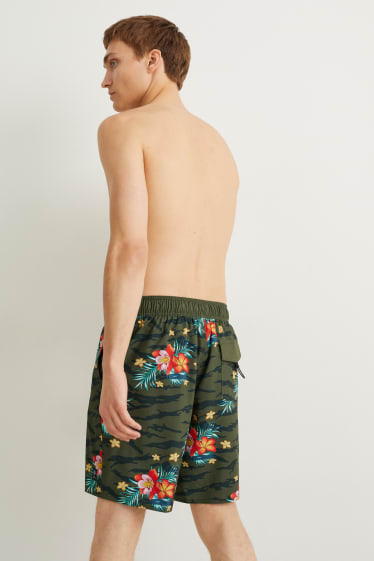 Men - Swim shorts - LYCRA® - dark green