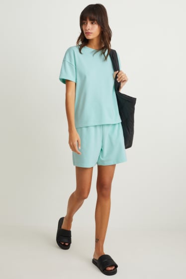 Donna - Shorts in felpa - verde menta