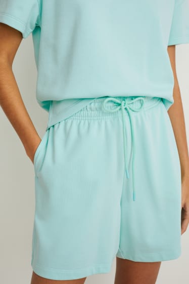 Dona - Pantalons curts de xandall - verd menta