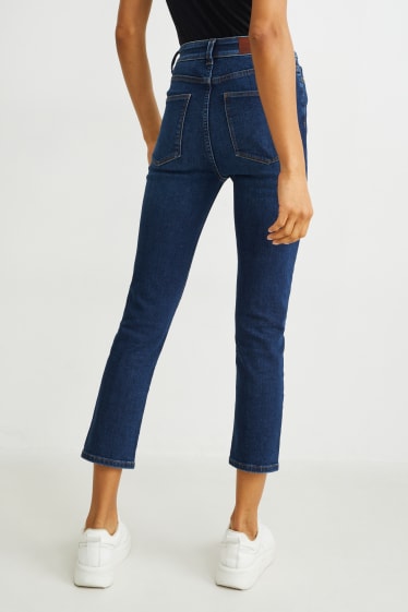 Femmes - Slim jean - high waist - jean bleu