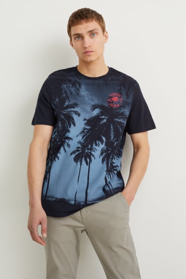 Hommes - T-shirt - bleu foncé